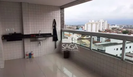 Apartamento com 2 dormitórios à venda, 82 m² por R$ 595.000,00 - Vila Guilhermina - Praia Grande/SP