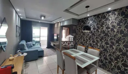 Apartamento com 2 dormitórios à venda, 78 m² por R$ 495.000,00 - Vila Guilhermina - Praia Grande/SP