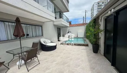 Sobrado com Piscina e 3 dormitórios (3 suítes) à venda, 140 m² por R$ 1.499.000 - Vila Guilhermina - Praia Grande/SP