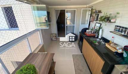 Apartamento com 3 dormitórios à venda, 96 m² por R$ 1.000.000 - Canto do Forte - Praia Grande/SP