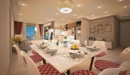 Apartamento com 3 dormitórios à venda, 141 m² por R$ 1.372.755,00 - Canto do Forte - Praia Grande/SP