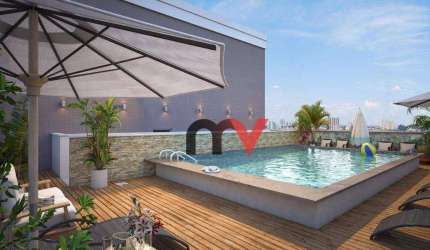 Apartamento à venda, 55 m² por R$ 372.736,06 - Aviação - Praia Grande/SP
