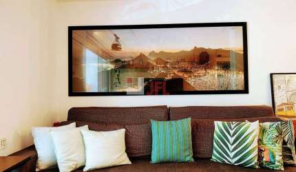Apartamento 2 quartos com 1 suíte 2 vagas semimobiliado - Condomínio dos Bourbon - Barra da Tijuca - RJ