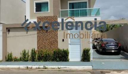 Casa duplex com 4 quartos, 160m2 de terreno, em Arembepe!