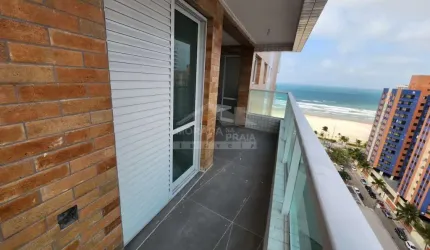 Apartamento na Aviação com LINDA VISTA AO MAR, 2 dormitórios, lazer, só na Praia Grande.