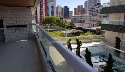 Apartamento no FORTE, 3 suítes, terraço gourmet, 2 vagas, só na imobiliária em Praia Grande.