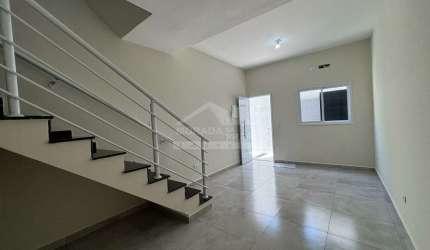 Sobrado NOVO em Condomínio no Canto do Forte, 2 DormitórioS, Confira na Imobiliária em Praia Grande.