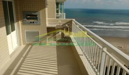 Apartamento VISTA AO MAR na Aviação, 2 Dormitórios, Terraço Gourmet na Imobiliária em Praia Grande.