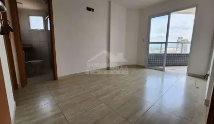 Apartamento na Mirim, 1 dormitório, terraço gourmet, lazer, confira na imobiliária em Praia Grande.