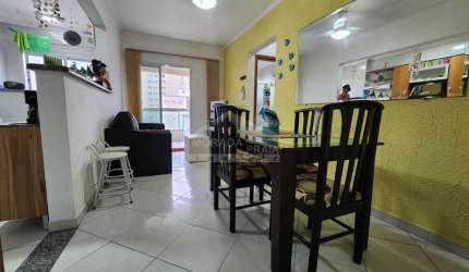 Apartamento MOBILIADO na Aviação, 1 dormitório, terraço gourmet, lazer, confira em Praia Grande.