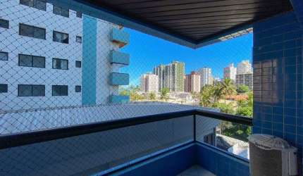 Apartamento SEMI MOBILIADO com VISTA LATERAL MAR no Forte, 2 dormitórios, confira em Praia Grande.