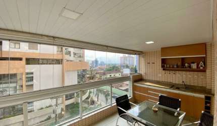 Apartamento no  Canto do Forte, 3 Dormitórios, 2 Suíte, MOBILIADO, com  Área de Lazer.
