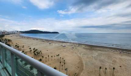 Apartamento de FRENTE AO MAR na Guilhermina, 3 dormitórios, 2 vagas, lazer, confira em Praia Grande.