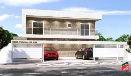 Linda Casa no Boqueirão, 2 Dormitórios, 1 Vaga, Confira na Morada na Praia.