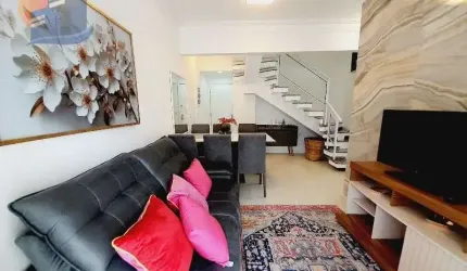 Excelente Cobertura Duplex - 100 metros da Praia  Reformada, sofisticamente decorada.
