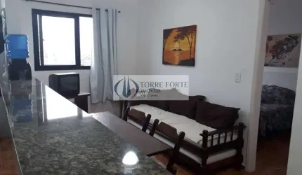 Apartamento mobiliado 1 dormitorio com vaga Ocian Praia Grande