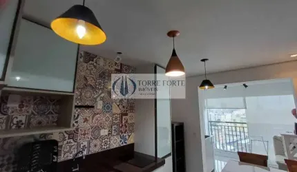 Lindo apartamento de 1 dormitório, sacada e 1 vaga no Campos Elísios