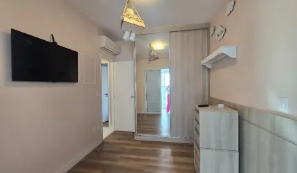 ** GONZAGA – VENDA – 02 DORMITÓRIOS MOBILIADO E DECORADO COM SERVIÇOS – LAZER TOTAL