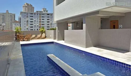 GONZAGA - LOCAÇÃO - NOVO- 2 SUITES - SEMI MOBILIADO - 2 VAGAS - com serviçosom sde