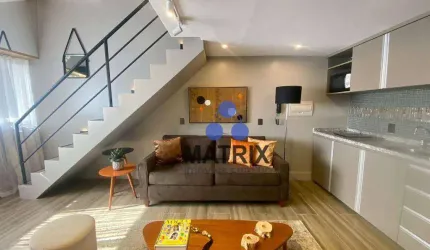 Loft com 1 dormitório para alugar, 57 m² por R$ 4.132,00/mês - Alto da Glória - Curitiba/PR