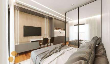 Apartamento Garden com 1 dormitório à venda, 38 m² por R$ 288.000,00 - Cabral - Curitiba/PR