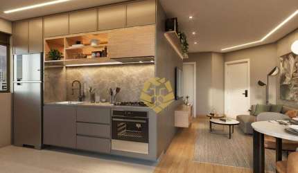 Apartamento com 2 dormitórios à venda, 51 m² por R$ 610.000 - Centro - Curitiba/PR!