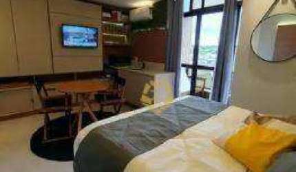 Apartamento com 1 dormitório para alugar, 18 m² por R$ 3.500/mês - Alto da Rua XV - Curitiba/PR