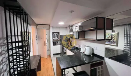 Apartamento com 1 dormitório para alugar, 61 m² por R$ 3.650,01/mês - Alto da Glória - Curitiba/PR