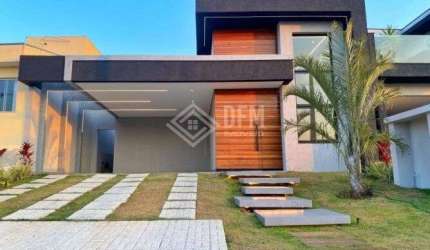 Residencial Veneza I - Casa à venda no condomínio Residencial Veneza em César de Souza, com 3 dormitórios, sendo 1 suíte e espaço gourmet com piscina.