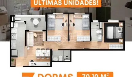 Liv Cardoso de Siqueira - Apartamento em construção à venda no condomínio Liv Cardoso de Siqueira no Centro de Mogi das Cruzes