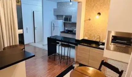Uno Loft - Apartamento Loft mobiliado, andar alto para locação no Condomínio Uno Loft, no bairro Vila Oliveira em Mogi das Cruzes, SP