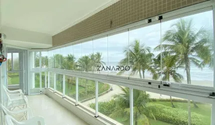 Apartamento Pé na Areia Vista Mar 4 dormitórios à venda, 147 m² por R$ 6.800.000 - Riviera de São Lourenço - Bertioga/SP