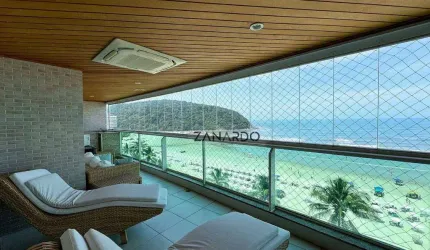 Apartamento pé na areia para venda no condomínio da Riviera de São Lourenço