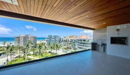 Apartamento lançamento vista mar e pé na grama em Riviera de São Lourenço