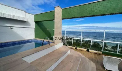 Cobertura pé na areia 4 dormitórios sendo 2 suítes à venda, 358 m² por R$ 5.600.000 - Riviera de São Lourenço - Bertioga/SP