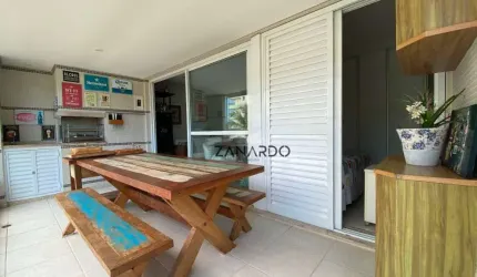 Apartamento à 50m da praia 4 dormitórios sendo 3 suítes à venda, 138 m² por R$ 3.700.000 - Riviera de São Lourenço - Bertioga/SP