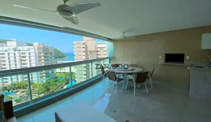Apartamento alto padrão vista mar à 50m da praia, 3 dormitórios sendo 2 suíte à venda, 147 m² por R$ 3.800.000 - Riviera de São Lourenço - Bertioga/SP