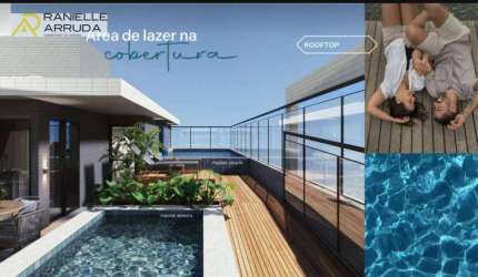 Apartamento com 2 dormitórios à venda, 53 m² por R$ 364.000,00 - Intermares - Cabedelo/PB