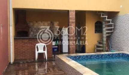 Casa para Venda em Mongaguá, Balneário Agenor de Campos, 2 dormitórios, 1 suíte, 3 banheiros, 4 vagas