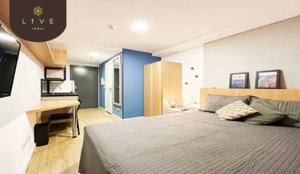 Apartamento com 1 quarto para alugar na Rua Riachuelo, 110, Centro, Curitiba, 20 m2 por R$ 1.800