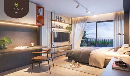 Apartamento com 1 quarto à venda na Rua Atílio Bório, 144, Cristo Rei, Curitiba, 22 m2 por R$ 231.600