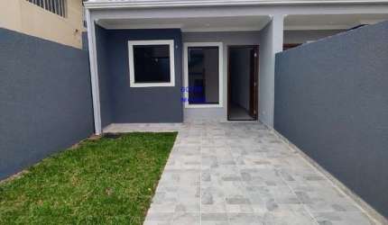 CASA  2 QUARTO,  C 46M², NOVA COM CURRASQUEIRA * financia MINHA CASA MINHA VIDA, RIO BONITO, CURITBA, FN 041 99864-4995