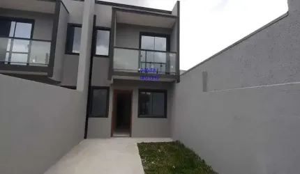 SOBRADO 82M² 3 QUARTOS,  SALA 2 AMBIENTES, CHURRASQUEIRA, 2 VAGAS, 2 BANHEIROS, TERRAÇO, SACADA, O MENOR PREÇO DA REGIÃO, FINACIA. FN 041 99864-4995