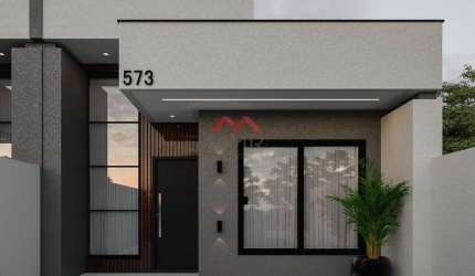 Casa com 3 quartos à venda na Aloízio Lins, Cachoeira, Araucária, 97 m2 por R$ 720.000