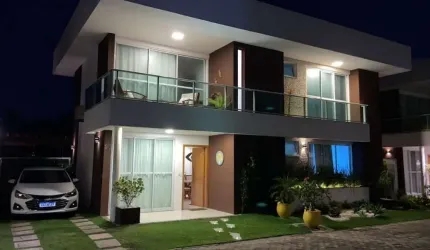 Casa em condomínio fechado com 4 quartos à venda na Rua Carlos Conceição, Buraquinho, Lauro de Freitas, 200 m2 por R$ 1.195.000
