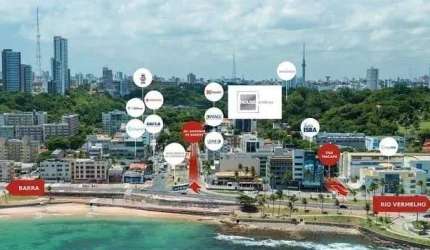 Apartamento com 1 quarto à venda na Rua Barro Vermelho, Rio Vermelho, Salvador, 36 m2 por R$ 452.000