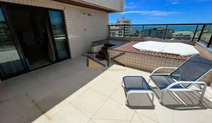 Cobertura Duplex Praia Grande em Ubatuba-SP com 3 dormitórios,sendo 1suíte,varanda gourmet com churrasqueira,2 vagas de garagem