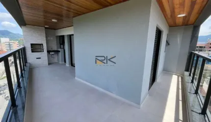 Apartamento no Itaguá com 2 suítes,1 lavabo, 1 vaga de garagem,varanda gourmet com churrasqueira