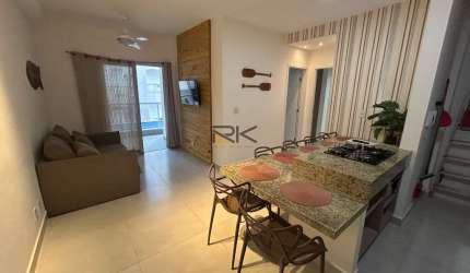 APARTAMENTO PRAIA GRANDE com 2 dormitórios sendo 1 suíte,1 vaga de garagem, varanda gourmet com churrasqueira
