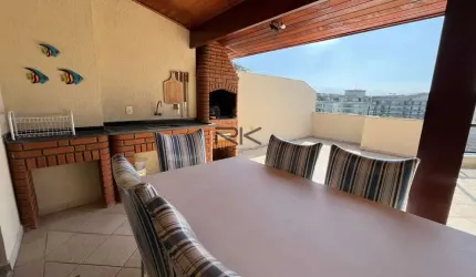 Cobertura Duplex Praia Grande em Ubatuba-SP com 3 suítes,varanda gourmet com churrasqueira,2 vagas de garagem